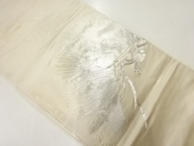 リサイクル　松模様刺繍袋帯